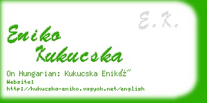 eniko kukucska business card